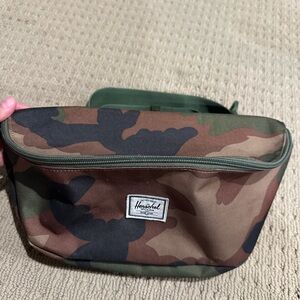 Herschel Camo Waist Belt Bag Fanny Pack SIXTEEN WOODLAND USED